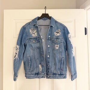 Distressed Blue Denim Jacket